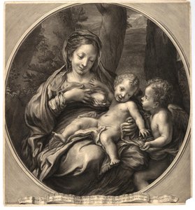 Madonna del Latte (Virgin and Child with an Angel) by François Spierre