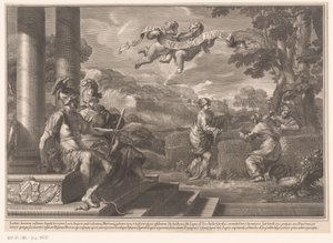 Seated Personifications of Genius and Philosophy with Nymphs Planting Roses by François Spierre