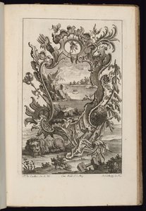 Cartouche with Carquois and Lion, Book of Irregular Cartouches