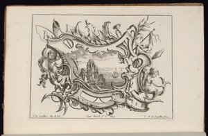 Cartouche with Young Tritons, Book of Irregular Cartouches