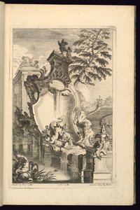 Design for Fountain with Putto Riding a Dolphin