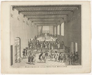 Court of Holland in Session, ca. 1700 by François van Bleyswijck