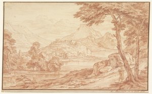 Landscape with a Village by the Water