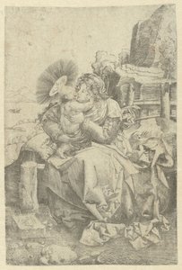 Madonna with Child in a Landscape