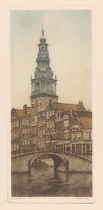 Zuiderkerk in Amsterdam by Frans Everbag (signed by artist)