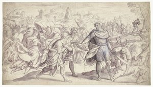 Joshua Sends Messengers to Ai (History of Joshua series) by Frans Francken (I)