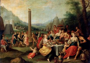 The Adoration of the Golden Calf by Frans Francken II