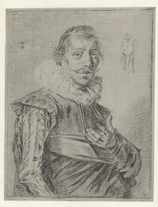 Portrait of a Young Man with Outstretched Hand by Frans Hals (manner of)