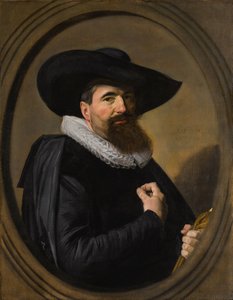 Portrait of a Man with Hat and Ruff Collar by Frans Hals