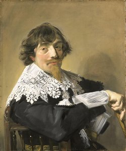 Portrait of a Man, Possibly Nicolaes Hasselaer (1593-1635) by Frans Hals