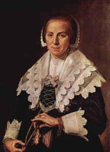 Portrait of a Woman with a Fan by Frans Hals