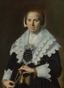 Portrait of a Woman with a Fan by Frans Hals
