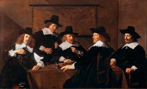 The Regents of the Hospice Saint Elizabeth of Haarlem. Painting by Frans Hals (ca. 1580-1666) 1641 by Frans Hals
