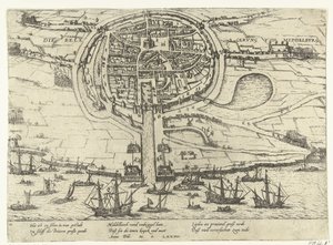 Siege of Middelburg, 1574 by Frans Hogenberg