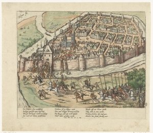 Capture of Neuss, 1585 by Frans Hogenberg