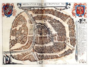 Map of Moscow, 1572