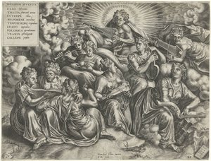Apollo and the Muses by Frans Huys