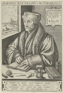 Portrait of Desiderius Erasmus by Frans Huys