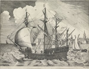 Four-Master Leaving the Harbor (Sailing Ships)