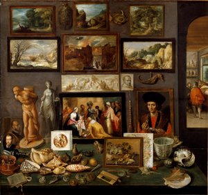 Cabinet of art and curiosities by Frans II Francken