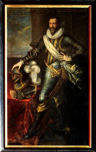 Portrait of Maximilian de Bethune, Duke of Sully as great master of artillery by Frans II Pourbus
