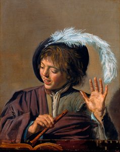 Singing Boy with Flute