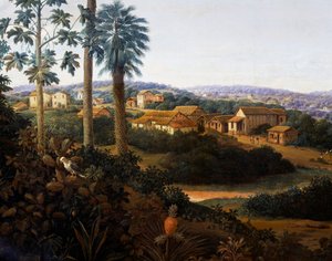 Serinhaem village in Brazil or The home of a sugar cane planter in Brazil