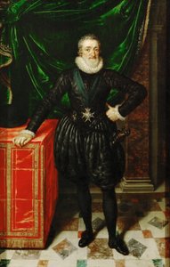 Portrait of Henry IV, King of France in Black Dress by Frans Pourbus the Younger