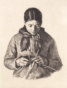 The Knitter by Frans Schwartz