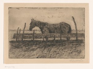 Horse by Frans Smissaert (signed by artist)