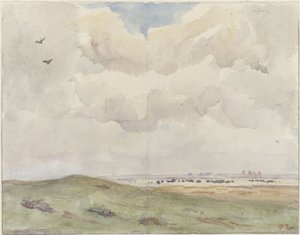 Dune Landscape with Herd
