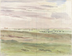 Pastoral Landscape with Herds by Frans Alexander Evert Lodewijk Smissaert