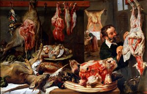 A Butcher Shop, 1630s