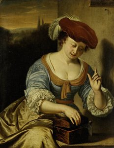 Escaped Bird: Allegory of Chastity by Frans van Mieris (I)