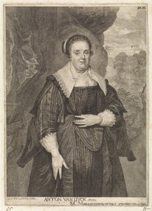 Portrait of an unknown woman (Theatrum Artis Pictoriae) by Frans van Stampart