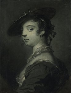 Portrait of a young lady, bust-length