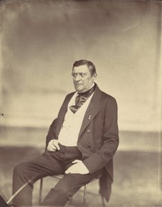 Seated Man in White Vest and Dark Coat, 1850s-60s