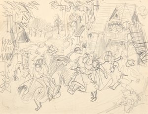 Peasant Wedding by Franz Barwig d. Ä.