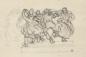 Study for a Relief with Dancing Peasants by Franz Barwig d. Ä.