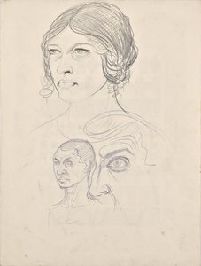 Portrait Studies of Rosa and Walter Barwig by Franz Barwig der Ältere