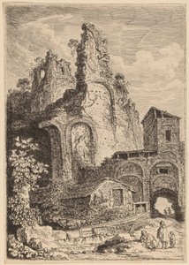 The Old Palace at Tivoli by Franz Edmund Weirotter