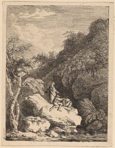 The Outskirts of Florence, on the Way to Rome by Franz Edmund Weirotter