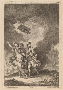 In the Coming to Rome: pl. 7 by Franz Edmund Weirotter after Étienne de Lavallée Poussin