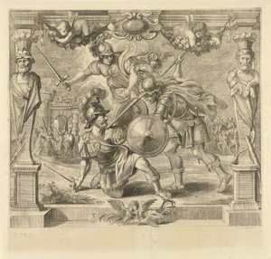Achilles Kills Hector by Franz Ertinger