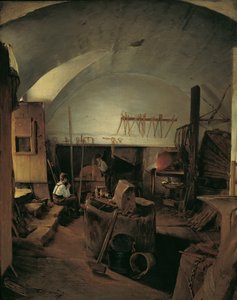The Interior of a Forge by Franz Eybl