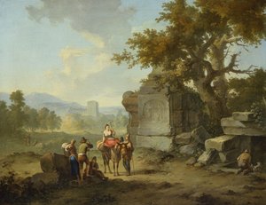 Rustic Landscape with Travellers