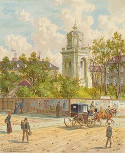 The Währinger Street in Vienna (with the Tower of the Ferdinand