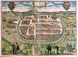 Barth in Pomerania, Germany (engraving)