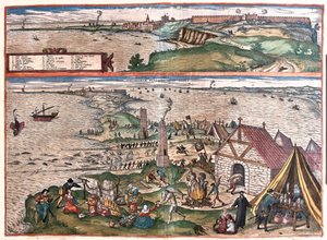 Cadiz, Spain. (Upper: the chapel of St Sebastian, lower: Cadiz