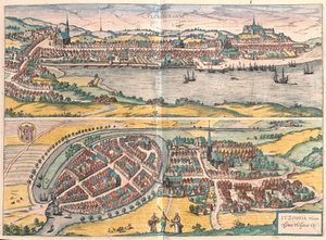 Flensburg and Itzehoe, Germany by Franz Hogenberg